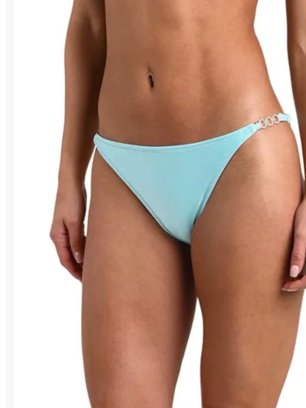 NWT L'AGENCE Violet Ring Solid Bikini Bottom